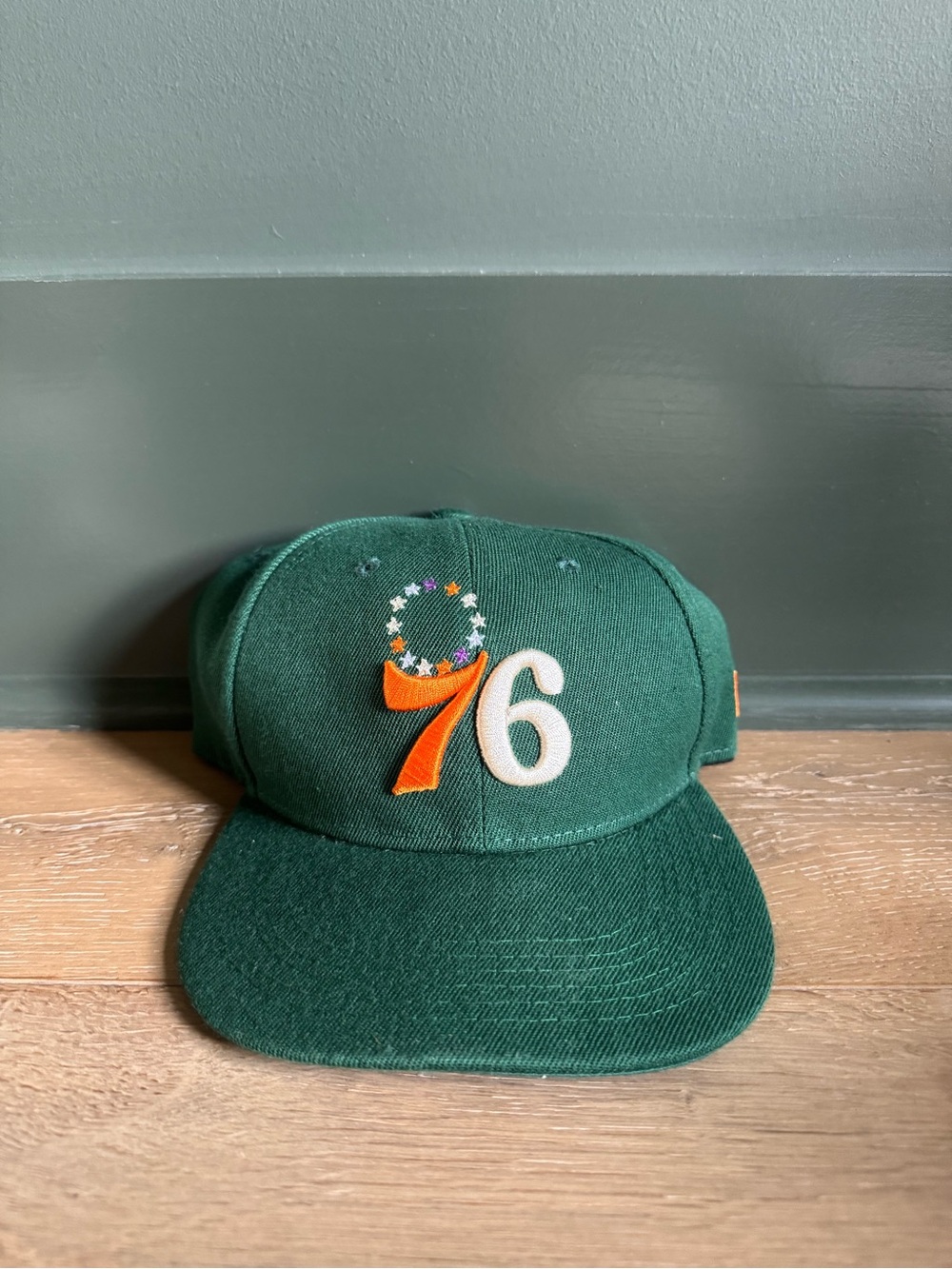 Green '76' Embroidered Baseball Cap
